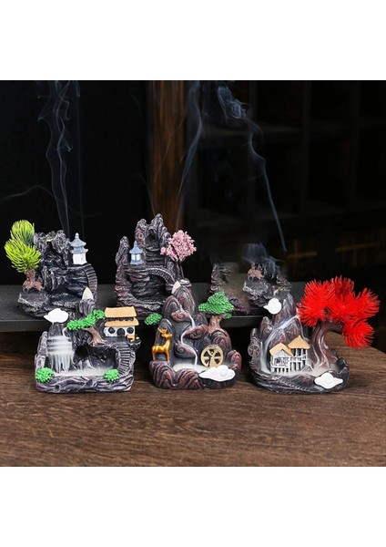 Yüksek Dağ Akan Şelale Geri Akış Tütsü Brülör Ev Kokusu Difüzör Tütsü Brülör E (Yurt Dışından) indirimleri