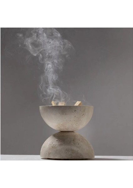 Bej Traverten Küresi Tütsü Brülör Doğal Mermer Taş Ev Dekorasyonu Dini Yuvarlak Süs A (Yurt Dışından) modelleri