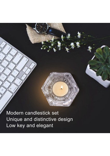 6 Paket Cam Mum Tutucular Temiz Şamdan Tutucular 1 85 Inçlik Sütuna Veya 7/8 Inç Konik Mum (Yurt Dışından) modelleri