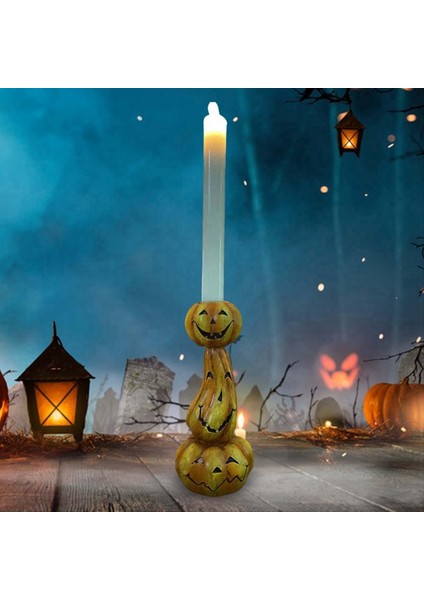 Kabak Şamdan Cadılar Bayramı Dekorasyonları Tablo Merkez Parçası Mum Tutucu 1 Pcs (Yurt Dışından) modelleri