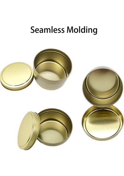 Mum Tenekeleri 48 Parça 4 Oz Metal Mum Kap Mum Sanat ve El Sanatları Kuru Depolama Altın Yapmak Için (Yurt Dışından) fiyatları
