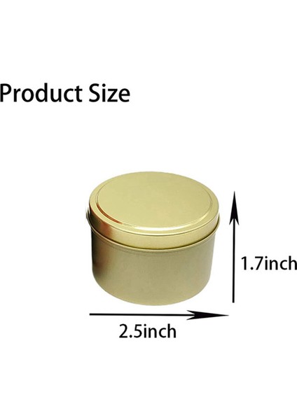 Mum Tenekeleri 48 Parça 4 Oz Metal Mum Kap Mum Sanat ve El Sanatları Kuru Depolama Altın Yapmak Için (Yurt Dışından) modelleri
