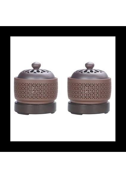 2x Aromaterapi Elektrik Tütsü Brülörü Uçli Yağ Gecesi Işığı 220V Zamanlama Sıcaklık Ayarı S (Yurt Dışından)