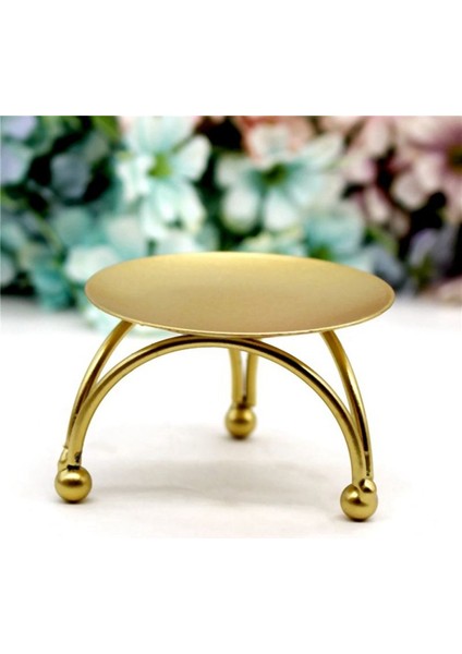 Avrupa Tarzı Şamdan Demir Mum Tutucular Retro Yuvarlak Masa Altın Ev Şenlikli Süsleme 5 Adet (Yurt Dışından) fiyatları