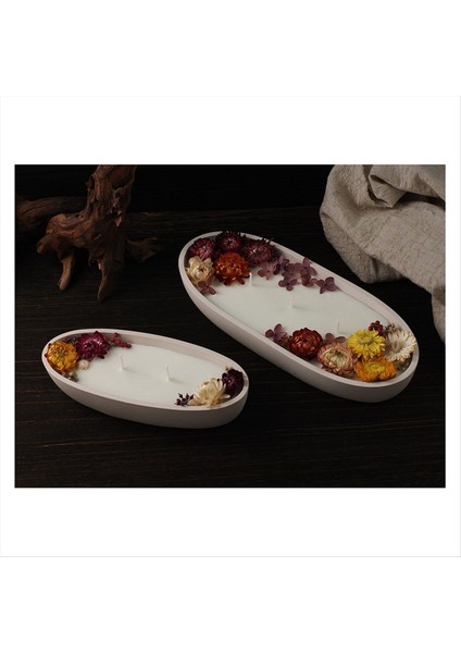 2pcs Mum Kavanoz Silikon Kalıp Oval Çimento Alçı Pok Kalıp Beton Balmumu Mum Tepsi Kalıp (Yurt Dışından) fırsatları