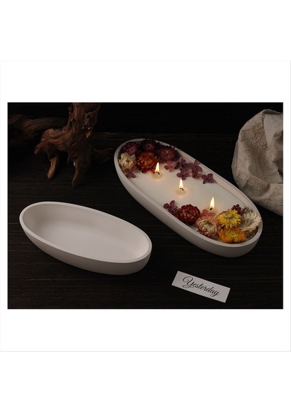 2pcs Mum Kavanoz Silikon Kalıp Oval Çimento Alçı Pok Kalıp Beton Balmumu Mum Tepsi Kalıp (Yurt Dışından) indirimleri