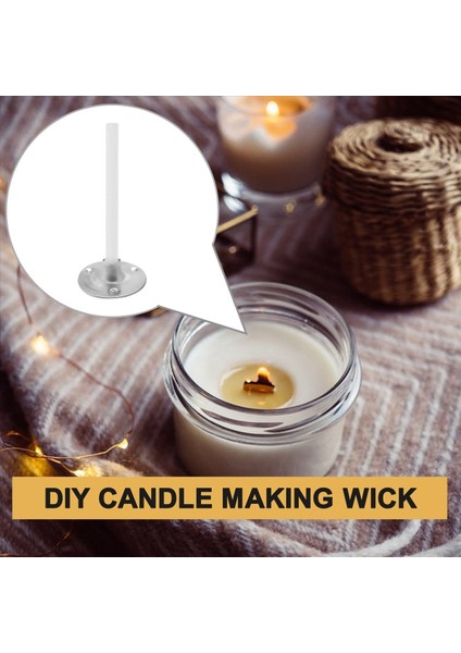 500PCS Mum Fitiller 1 Inç Düşük Duman Mum Fitil Metal Sekmeleri ile Çay Hafif Fitiller Mum Yapımı Için (Yurt Dışından) fırsatları