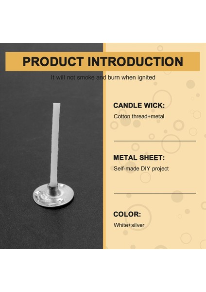 500PCS Mum Fitiller 1 Inç Düşük Duman Mum Fitil Metal Sekmeleri ile Çay Hafif Fitiller Mum Yapımı Için (Yurt Dışından) indirimleri