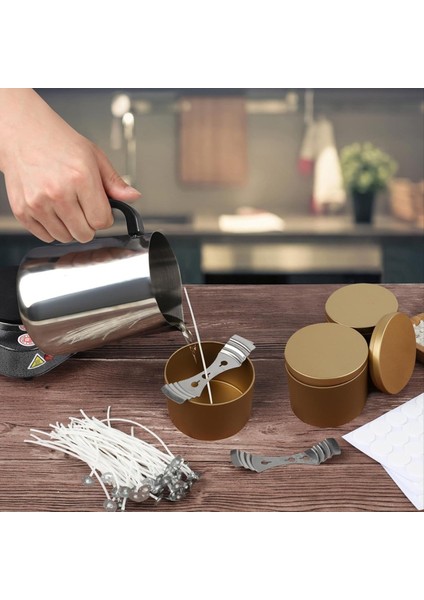 Mum Yapımı Için Sıcak Plakalı Mum Yapma Kiti Eritme Potu ile Yeni Başlayanlar Için Mum Yapma Kiti (Yurt Dışından) indirimleri