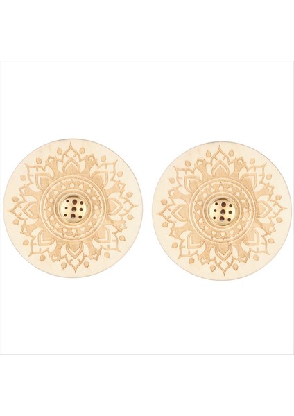 2 Adet Ev Dekorasyonu Meditasyon Yoga Ahşap Rengi B Için Tütsü Sahibi (Yurt Dışından)