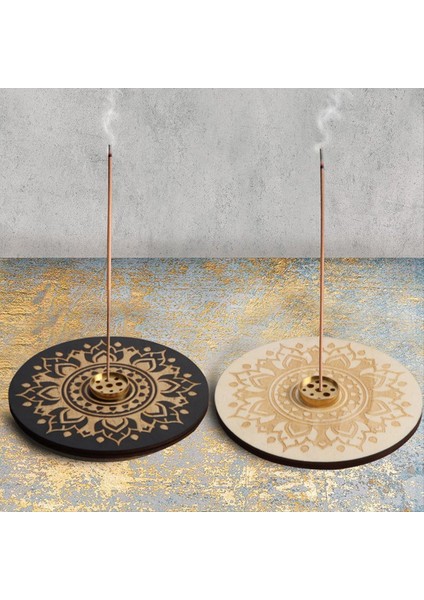 2 Adet Ev Dekorasyonu Meditasyon Yoga Ahşap Rengi B Için Tütsü Sahibi (Yurt Dışından) fırsatları