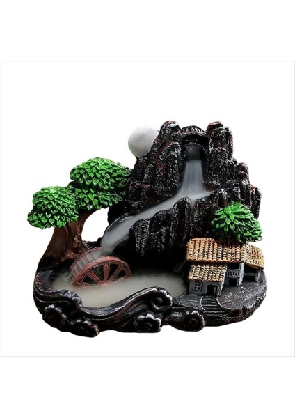 Yüksek Dağ Akan Şelale Backflow Tütsü Brülör Ev Kuzusu Difüzör Tütsü Brülör Dekorasyonu F (Yurt Dışından) indirimleri