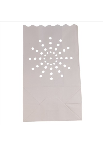 50 Adet Beyaz Parlak Çantalar Aleve Dayanıklı Mum Poşetler Düğün Için Güneş Tasarımı Armatürleri Parti Cadılar Bayramı Noel (Yurt Dışından)