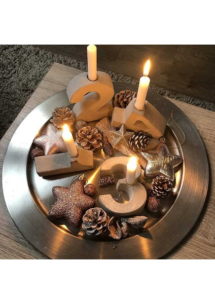 40 Pcs Metal Mum Ekle Mumlar Dekoratif Mum Tutucu Dıy Mum Tutucu Ağaç Mumları Tablo (Yurt Dışından) fiyatları