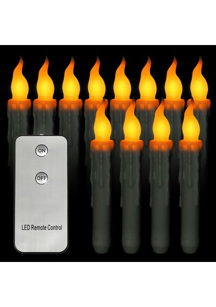 Uzaktan Kumandalı Cadılar Bayramı Mumları Doğum Günü Aile Dekorasyonu Sarı Flaş Için LED Alevsiz Mumlar (Yurt Dışından) fiyatları