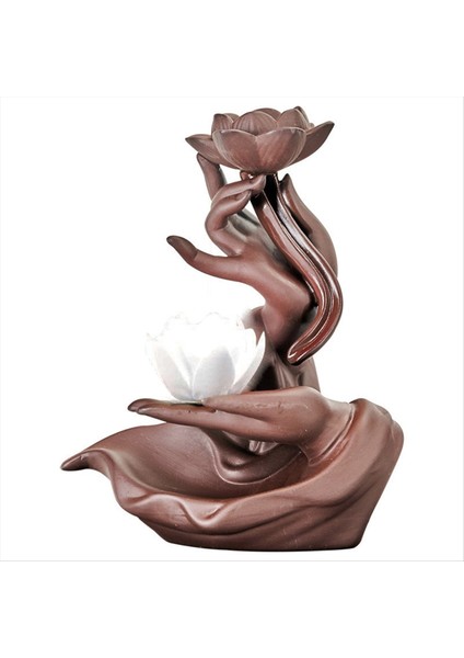 B-Sergi Kum Geri Akış Tütsü Sobası Zen Budist El Ev Kuzusu Sobası Tütsü Ekleme Plaka Aksesuarları (Yurt Dışından)