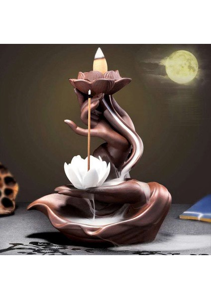 B-Sergi Kum Geri Akış Tütsü Sobası Zen Budist El Ev Kuzusu Sobası Tütsü Ekleme Plaka Aksesuarları (Yurt Dışından) fırsatları