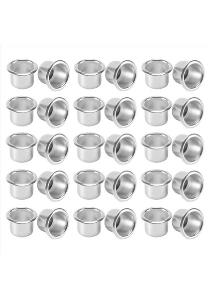 Konik Mumlar Için Mum Tutucular Mum Tutucu Çay Lambaları Mum Ekleme Masa Mumları Mum Tutucu 30 Adet Gümüş (Yurt Dışından) fiyatları