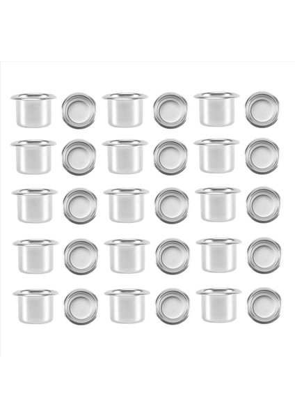 Konik Mumlar Için Mum Tutucular Mum Tutucu Çay Lambaları Mum Ekleme Masa Mumları Mum Tutucu 30 Adet Gümüş (Yurt Dışından) modelleri