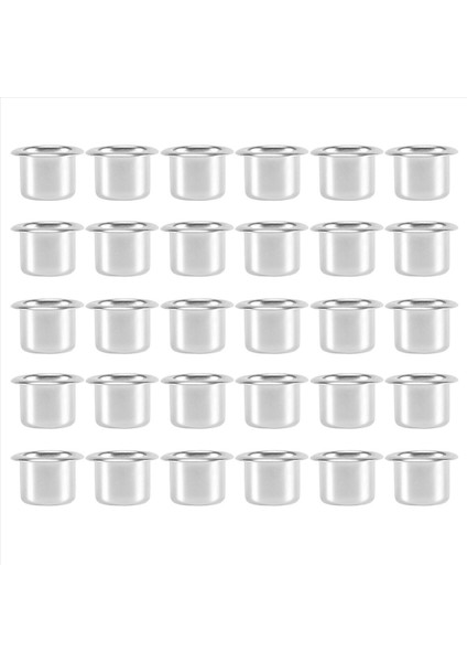 Konik Mumlar Için Mum Tutucular Mum Tutucu Çay Lambaları Mum Ekleme Masa Mumları Mum Tutucu 30 Adet Gümüş (Yurt Dışından) indirimleri