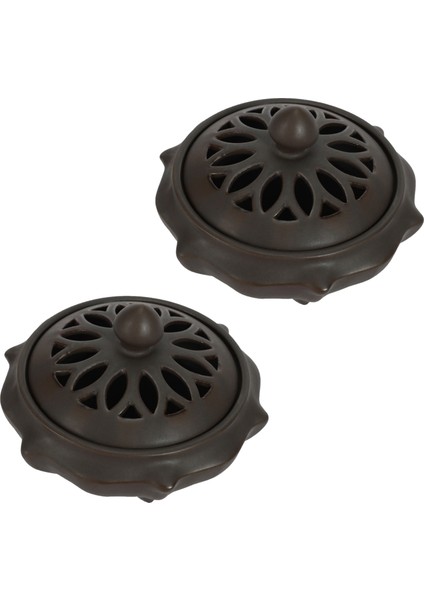 2x Seramik Sivrisinek Kovucu Tütsü Brülör Klasik Oturma Odası Dekor Porselen Tütsü Tutucu (Yurt Dışından)