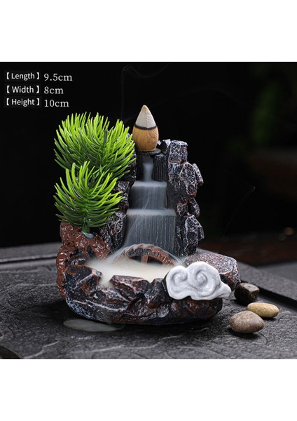 Bir Tütsü Brülör Dağları River Şelalesi Koku Şömine Backflow Duman Senser Tutucu Ev Için Dekorasyon (Yurt Dışından) fırsatları