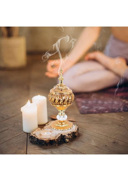 5x Tütsü Brülör Tütsü Bakhoor Odun Kömürü Tütsü Brülör Metal Arap Censer Masaüstü Dekor Tütsü Çubukları Konileri (Yurt Dışından) indirimleri