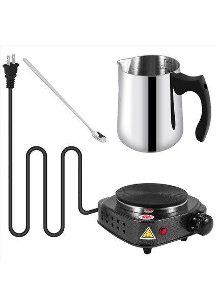 Mum Yapımı Pok Tenceresi Eritme Balmumu Için Elektrikli Sıcak Tabak Mum Balmumu Eritme Potu Yetişkinler Için Kit Yapmak Yeni Başlayanlar Abd Fişi (Yurt Dışından)