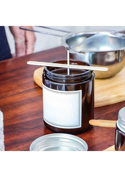 10CM Dökme Mum Fitiller Mum Fitil Çıkartmaları ve Ahşap Mum Fitil Merkezleme Cihazı ile 100 Adet (Yurt Dışından) fiyatları