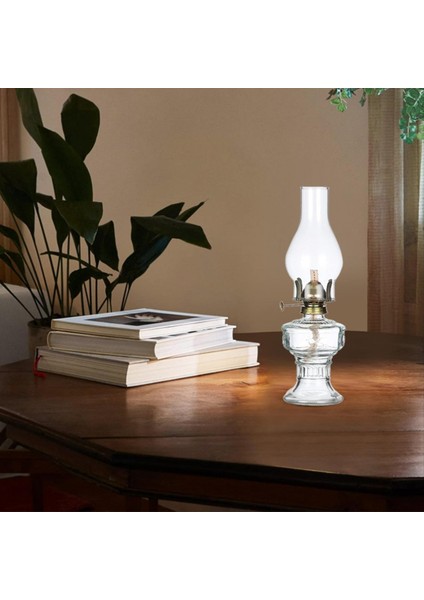 Rustik Yağ Lambası Vintage Cam Kömür Lambası Yağ Lambaları Iç Mekan Için Ev Dekoru Aydınlatma Yağı Fener Kırmızı (Yurt Dışından) fırsatları