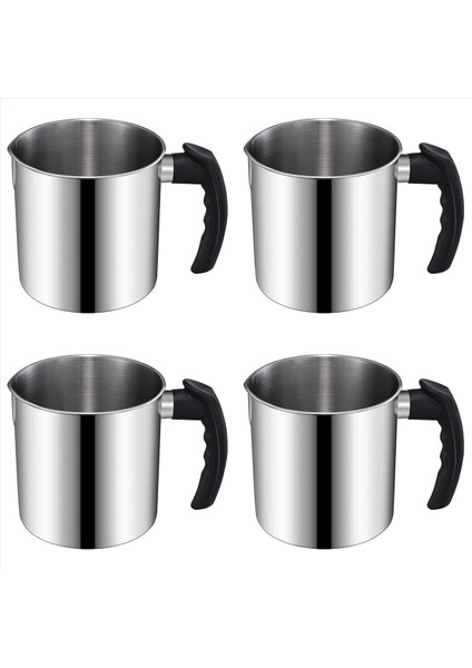 4x Mum Yapımı Dökme Tenceresi 44 Oz Çift Kazan Balmumu Eritme Potu Mum Yapma Sürahi Isı Dayanıklı Sap (Yurt Dışından)