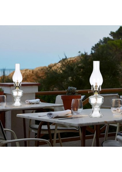 Rustik Yağ Lambası Vintage Cam Kömür Lambası Yağ Lambaları Iç Mekan Kullanımı Ev Dekoru Aydınlatma Yağı Fener Yeşil (Yurt Dışından) modelleri