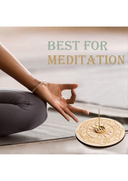 2 Adet Ev Dekorasyonu Meditasyon Yoga Ahşap Rengi C Için Tütsü Sahibi (Yurt Dışından) fiyatları