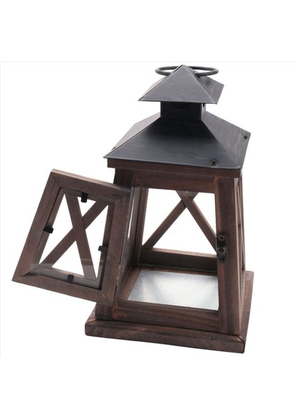 2x Rustik Ahşap Dekoratif Mum Fener Vintage Asma Mum Tutucu (Yurt Dışından) modelleri