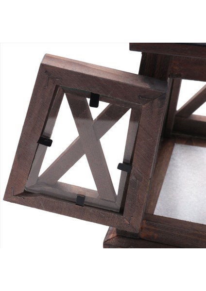 2x Rustik Ahşap Dekoratif Mum Fener Vintage Asma Mum Tutucu (Yurt Dışından) indirimleri