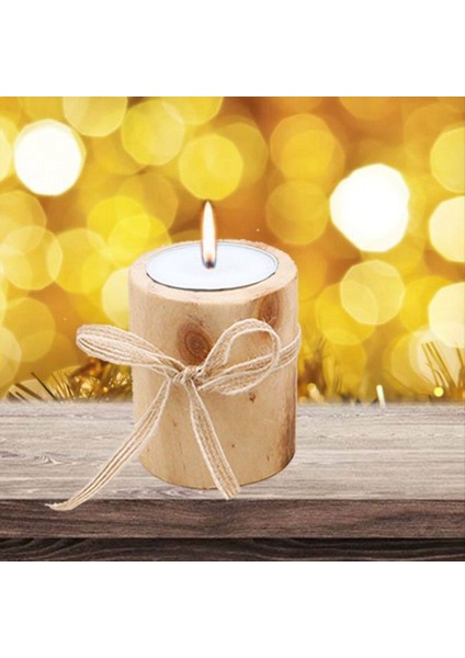 3pcs Romantik Parti Zanaat Candlestick Ahşap Mum Tutucu Set Halat Hediye Ofis Atmosfer ile Ev Dekoru (Yurt Dışından) indirimleri