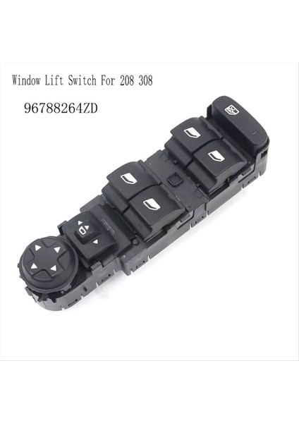 96788264ZD Ön Sol Güç Pencere Kontrol Anahtarı Düğmesi Pencere Kaldırma Anahtarı Peugeot 208 308 T9 Citroen C4 Picasso (Yurt Dışından) modelleri