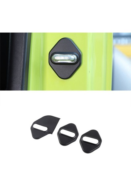 Suzuki Jimny Için Siyah Alüminyum Alaşımlı Araba Kapı Kilidi Kapağı Toka Dekorasyonu 2019-2022 JB64 JB74 (Yurt Dışından) modelleri