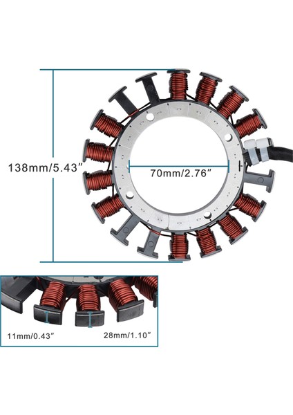 Motosiklet Magneto Jeneratör Kawasaki FR541V FR600V Yüksek Kaliteli Yepyeni Motosiklet Aksesuarları Için Stator (Yurt Dışından) fırsatları