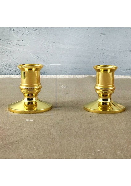 30X Altın Sütun Mum Base Taper Mum Tutucu Şamdan Noel Partisi Dekor (Yurt Dışından) fiyatları