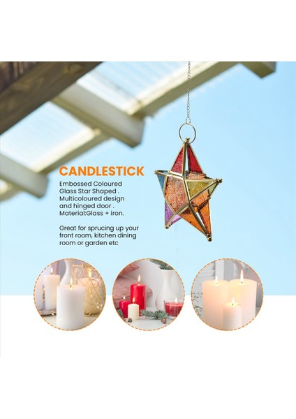 Çok Follu Cam Yıldız Yardım Çay Işık Şam Tutucu Asma Aydınlatma Fener Düğün Doğum Günü Partisi Ev Bahçe Dekoru (Yurt Dışından) fırsatları