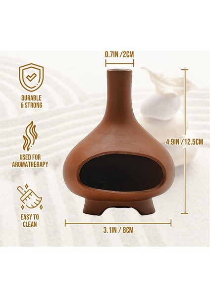 Tütsü Brülör El Yapımı Seramik Tütsü Brülör Baca Yemeği Bozulma Kase Çubuklar Için Sage Fırça (Yurt Dışından) modelleri