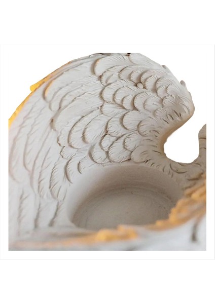 Angel Wing Candle Tutucu Nordics Style Candlestick Süsler Düğün Dekorasyonu Romantik Oturma Odası (Mum Yok) (Yurt Dışından)