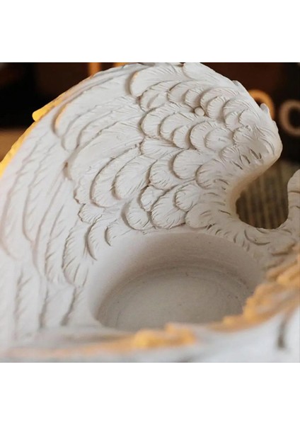 Angel Wing Candle Tutucu Nordics Style Candlestick Süsler Düğün Dekorasyonu Romantik Oturma Odası (Mum Yok) (Yurt Dışından) modelleri