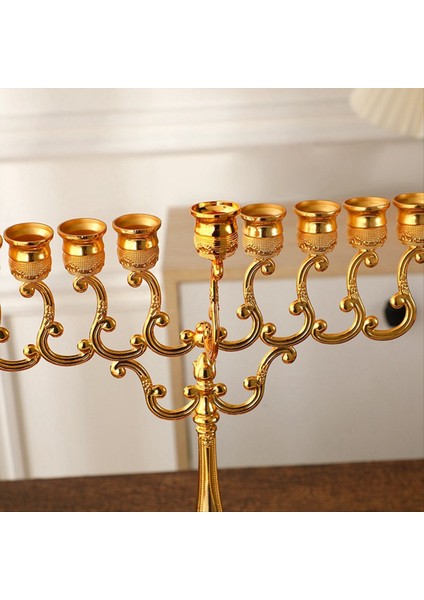 Mum Tutucu Zarif ve Üst Düzey Masa Dekorasyonu Mum Işığı Akşam Yemeği Mum Tutucu Gümüş (Yurt Dışından) modelleri