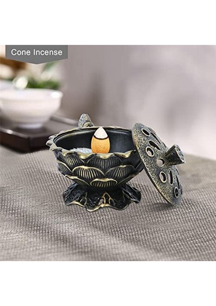 Frankincense Reçine Brülör Saplı Olumsuzluk Brülörü Lotus Şeklindeki Tutucu Ev Dekorasyonu Için Uygun (Yurt Dışından) fırsatları