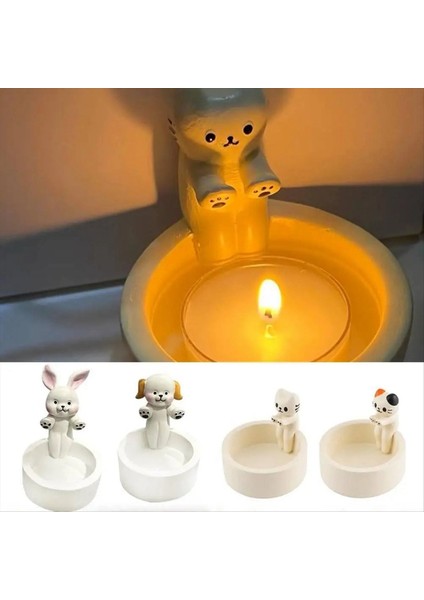 2pcs Karikatür Mum Tutucu Mum Tulumları Için Mum Tutucular Masa Şirin Mum C Için Mum Tutucu C (Yurt Dışından) indirimleri