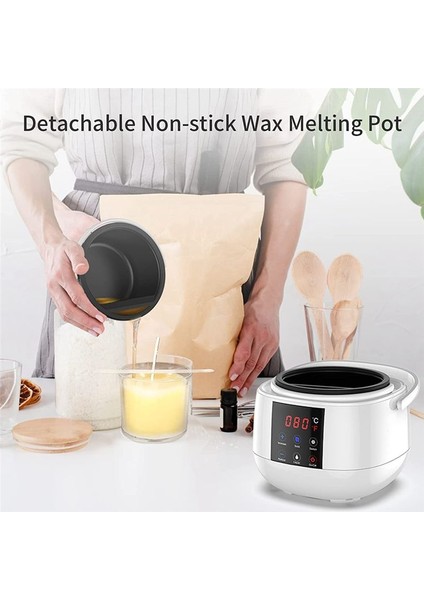 Mum Yapımı Balmumu Eritme Potu Mum Yapımı Için Balmumu Menter Yetişkinler Için LED Sıcaklık Ekranı Soya Balmumu Us Fiş (Yurt Dışından) modelleri