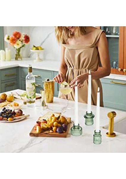 Masa Centerpieces Düğün Dekoru ve Parti A Için Konik Cam Şam Tutucuları Mum Sahipleri (Yurt Dışından) modelleri