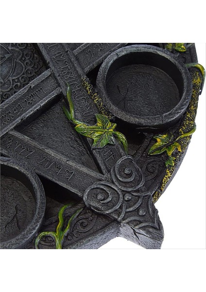 Ivy Plaka Retro Şamdan Süsleri Beş Noktalı Yıldız Şamdanları Tarot Süsleri Reçine El Sanatları (Yurt Dışından) modelleri